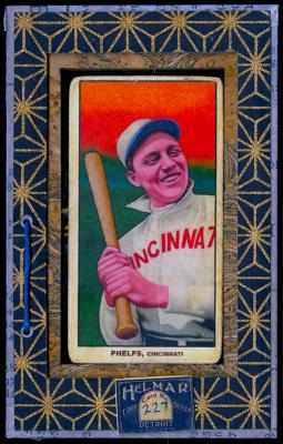 Picture, Helmar Brewing, T206-Helmar Card # 227, Ed Phelps, Head cocked, Cincinnati Reds